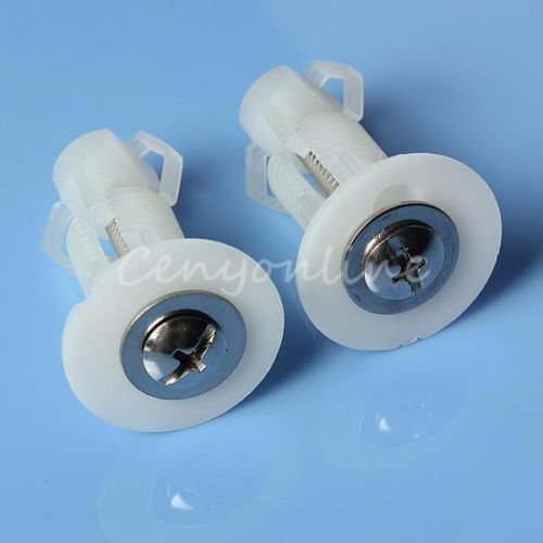 Generic 2x Toilet Seat Expanding Nylon Well Nuts Top Fixing Wellnuts Easy Installation <1&2632*1>