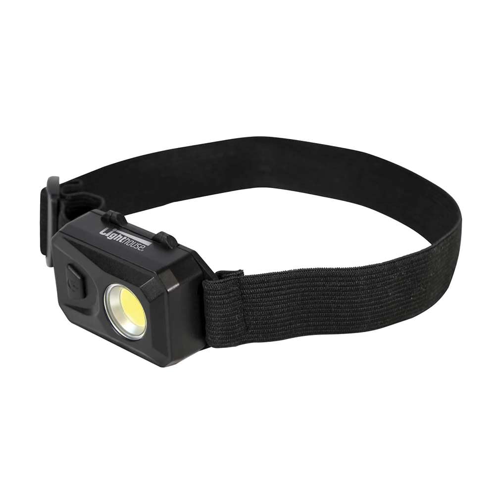 Lighthouse Torches Compact LED Headlight – 4 Lighting Modes, 150 Lumens, Up to 24 Hours Run Time, 3 x AAA Batteries Included