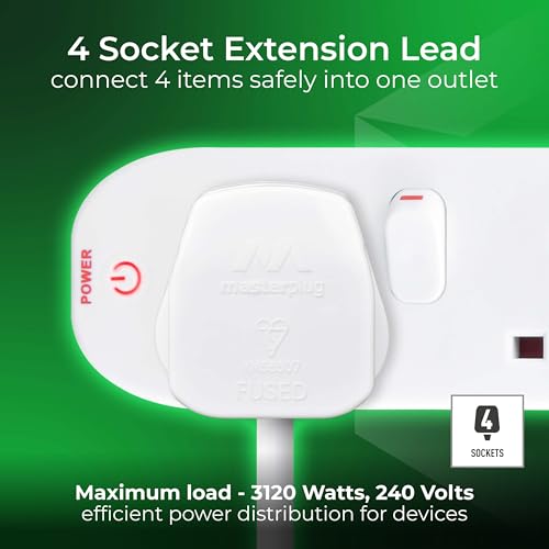 Masterplug Socket Extension Lead