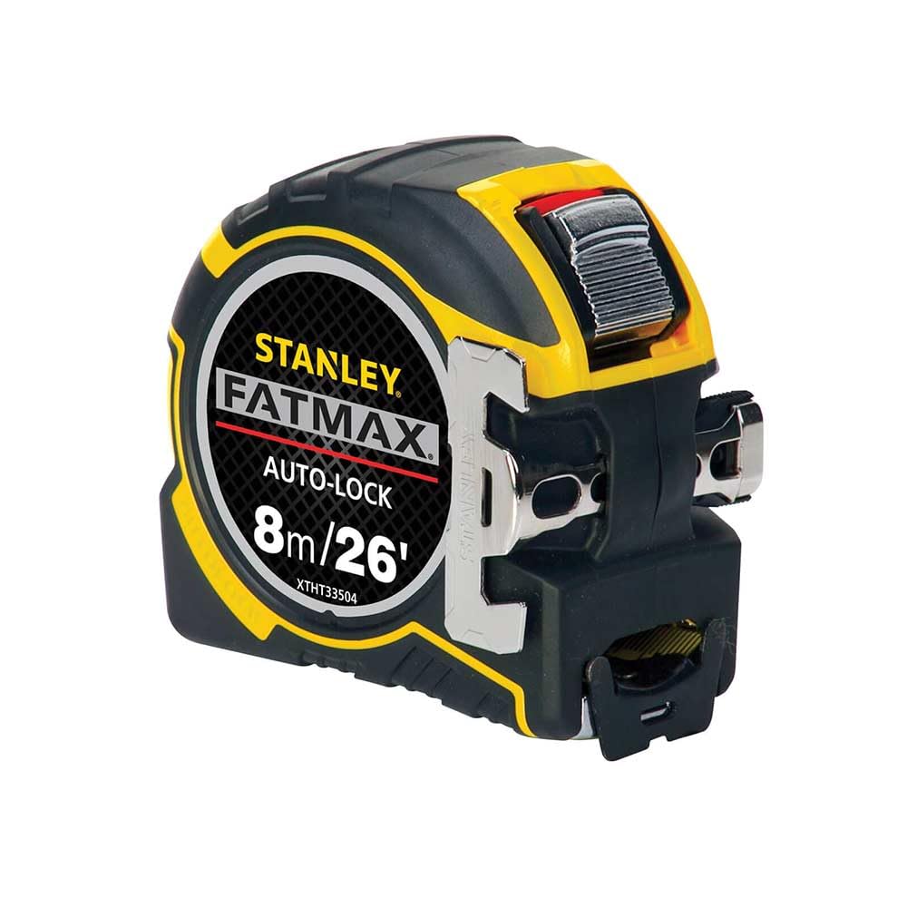 Stanley ZSTA-0-33-504 STA033504 FatMax Autolock Pocket Tape 8m/26ft (Width 32mm) Pro 8 m/26 ft, Multi-Colour