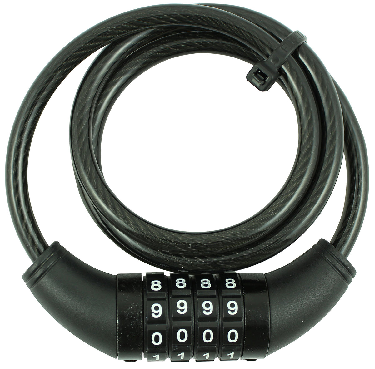 TIMCO Steel Braided Combination Cable Lock - 8mm x 1m