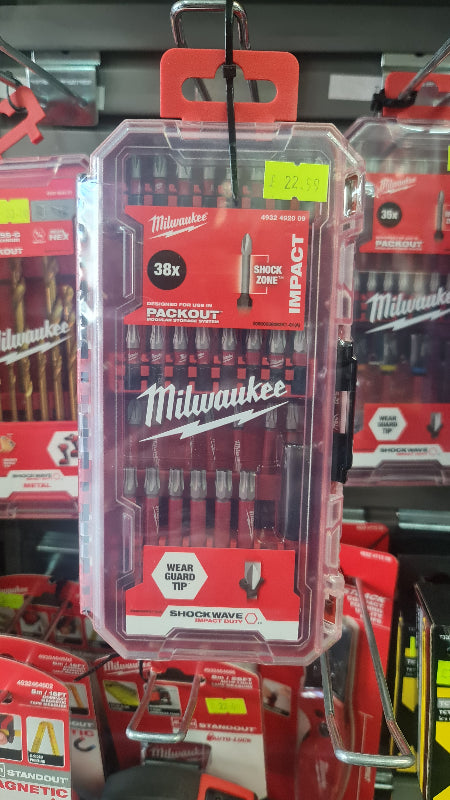 Milwaukee S/bit Shw cd set 38pc