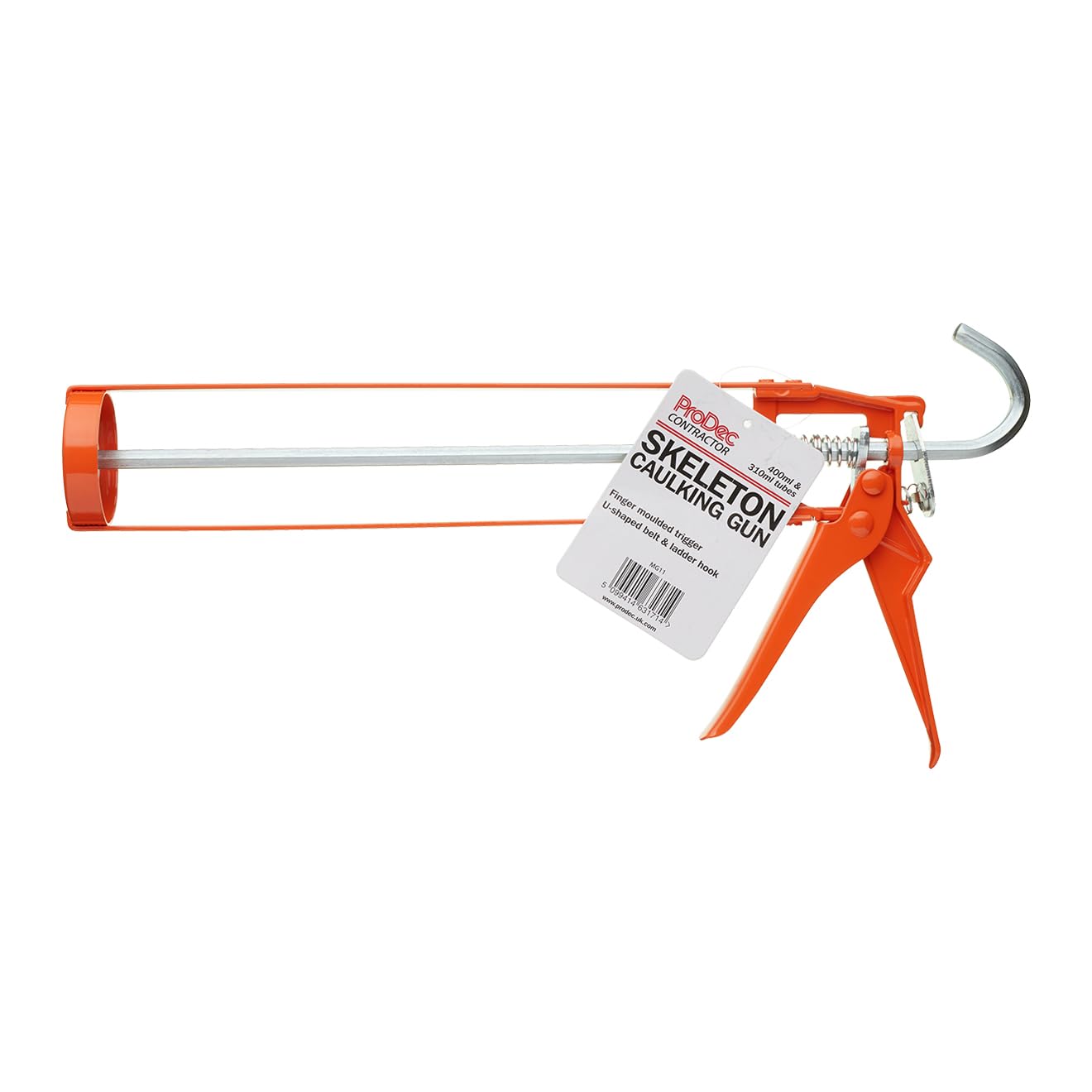 ProDec Skeleton Caulking Gun for Applying 400ml and 310ml Cartridge Caulks, Sealants, Silicones, Adhesives