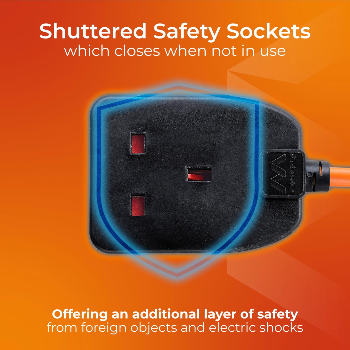 Masterplug Socket Extension Lead
