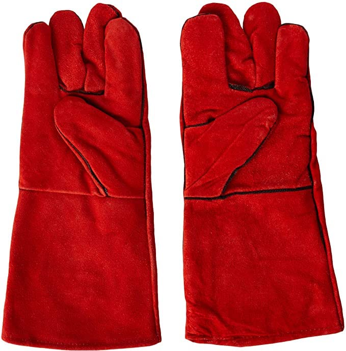 Silverline 282389 Welders Gauntlets,Red,330 mm