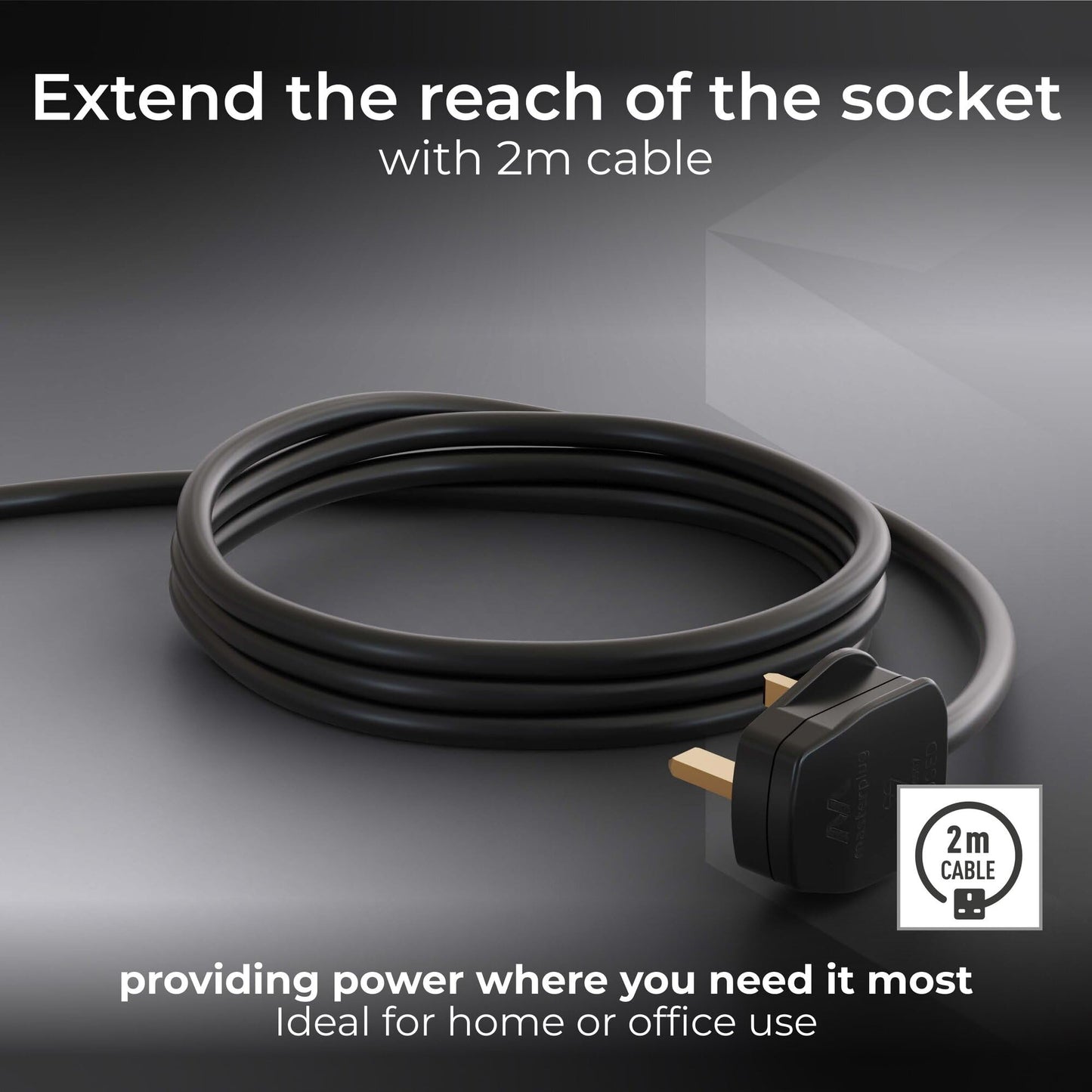 Masterplug Socket Extension Lead