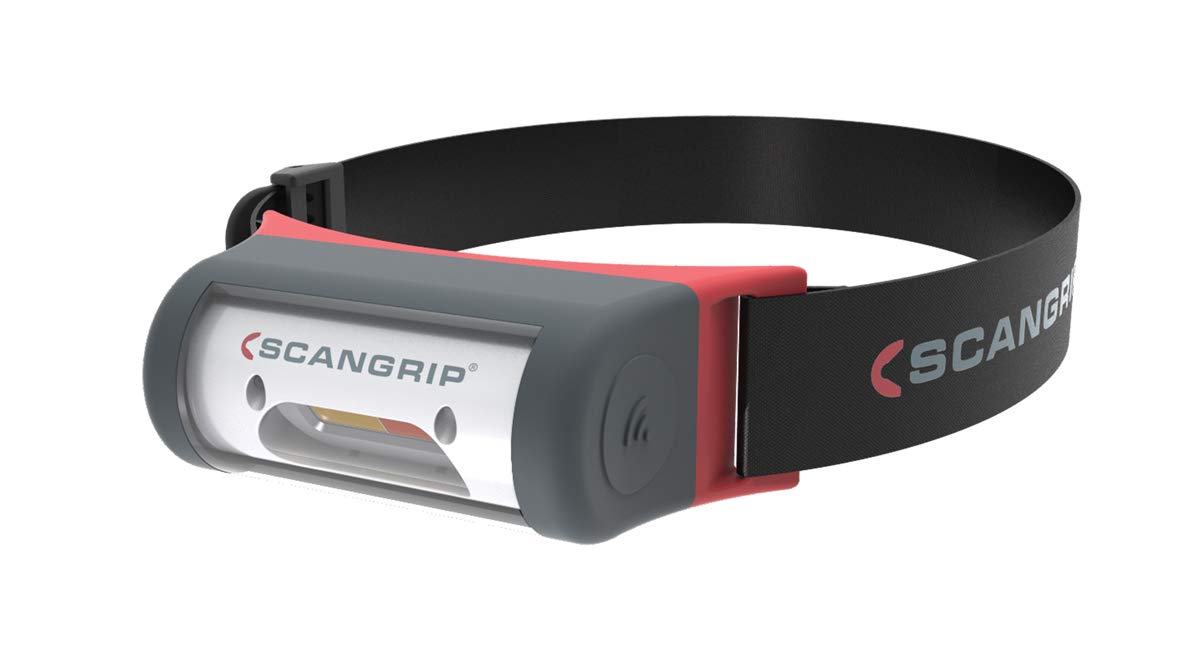 Scangrip Lámpara Frontal Night View, Aluminium or Polymer, Black/red