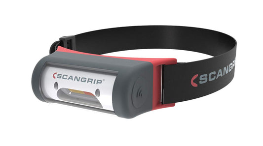 Scangrip Lámpara Frontal Night View, Aluminium or Polymer, Black/red