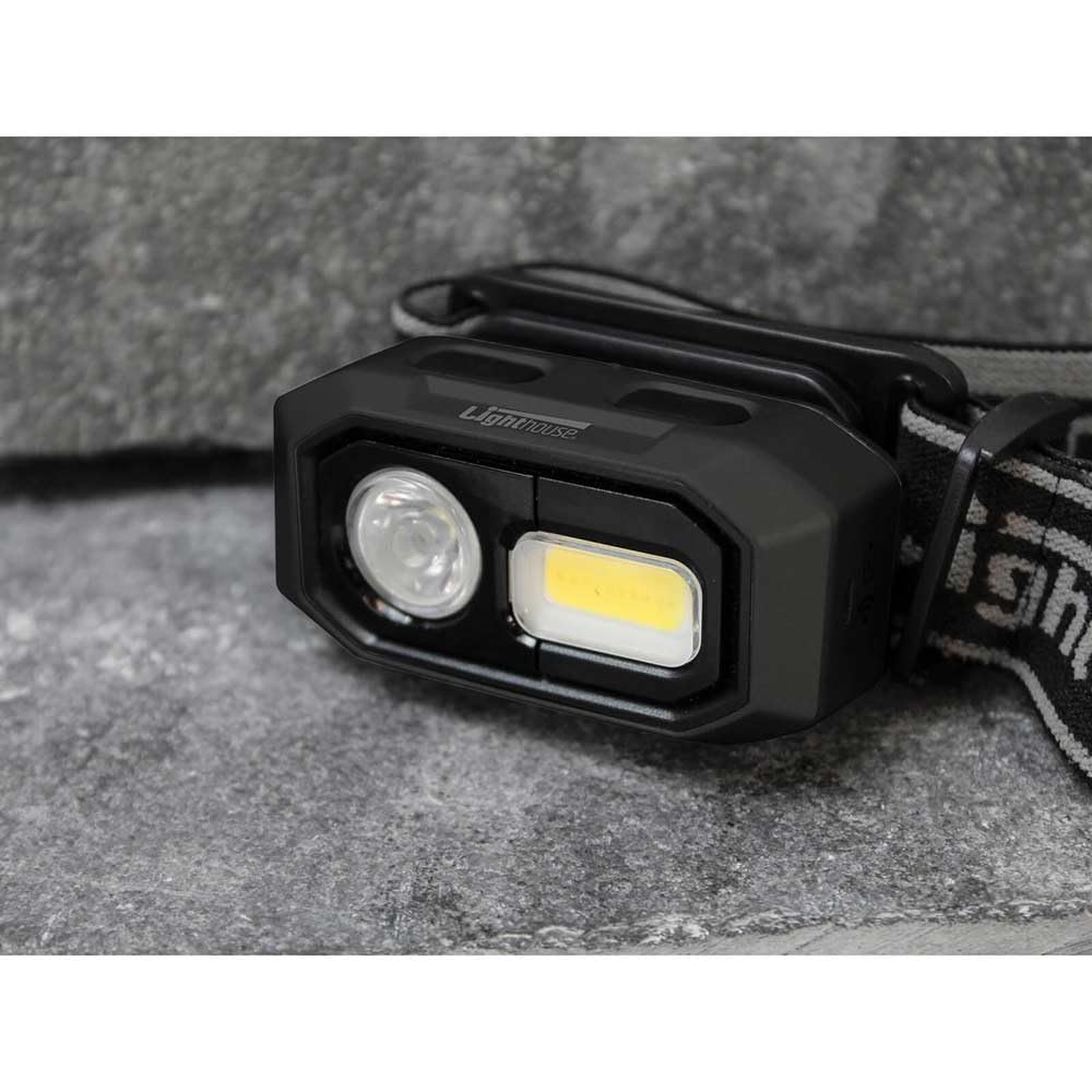 Lighthouse Elite Sensor Rechargeable LED Head Torch Black