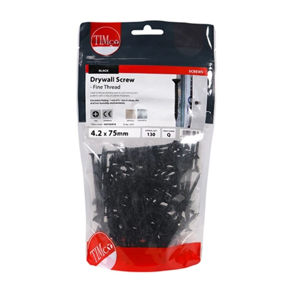 TimCo 00075DRYB Drywall Screw PH2-BLK