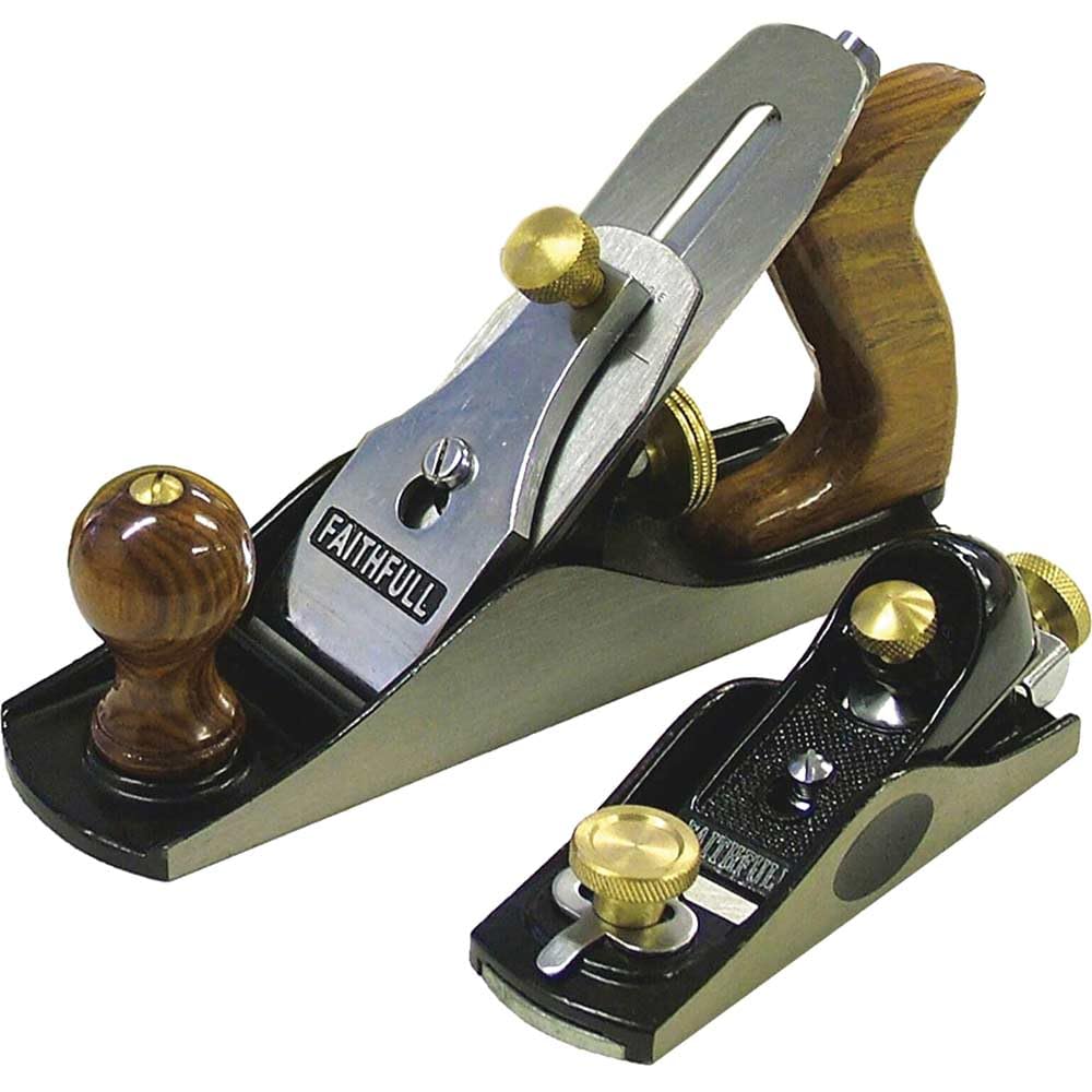 Faithfull FAIPLANE4AV No.4 and No.6012 Planes in Wooden Box