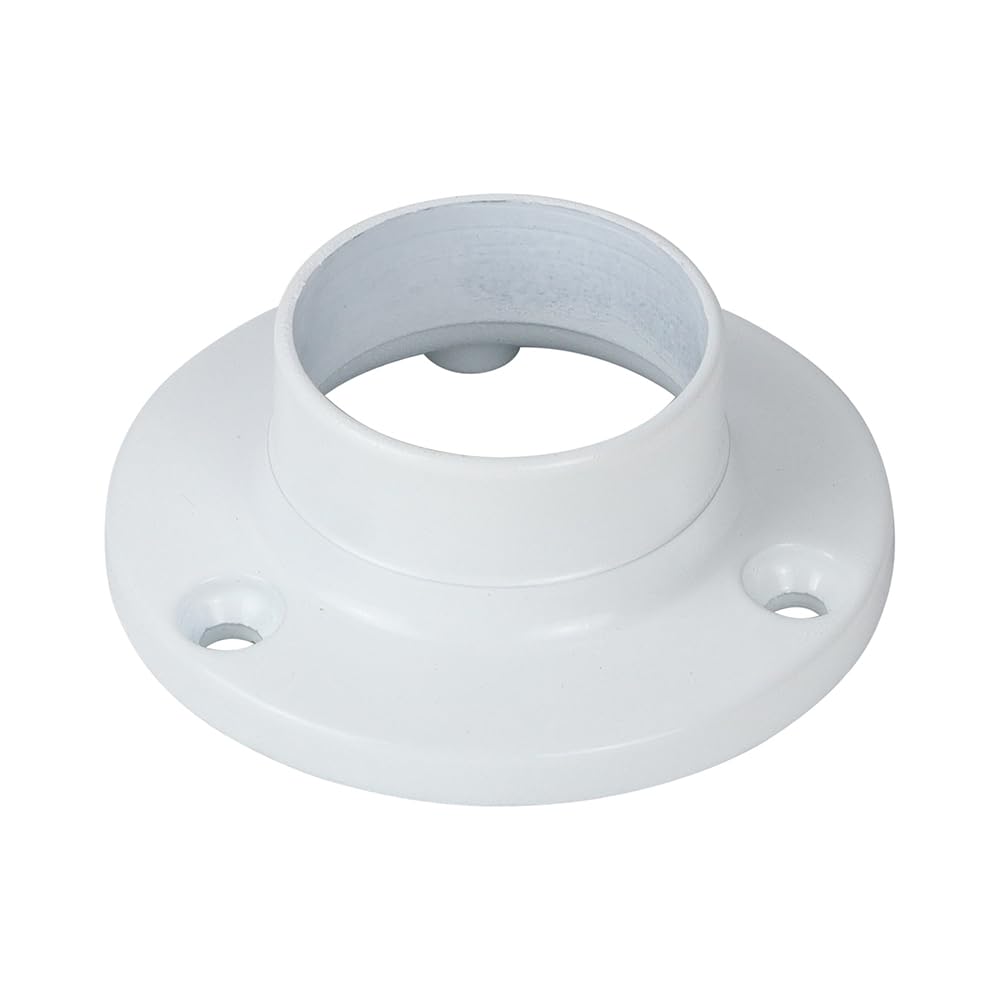Timco - End Socket - for Round Tube - White (Size 25mm - 2 Pieces)