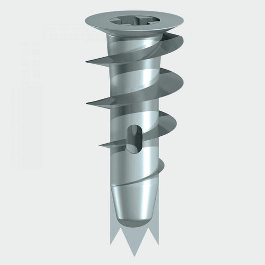 TIMCO Plasterboard Metal Speed Plugs & Screws Silver - 31.5mm