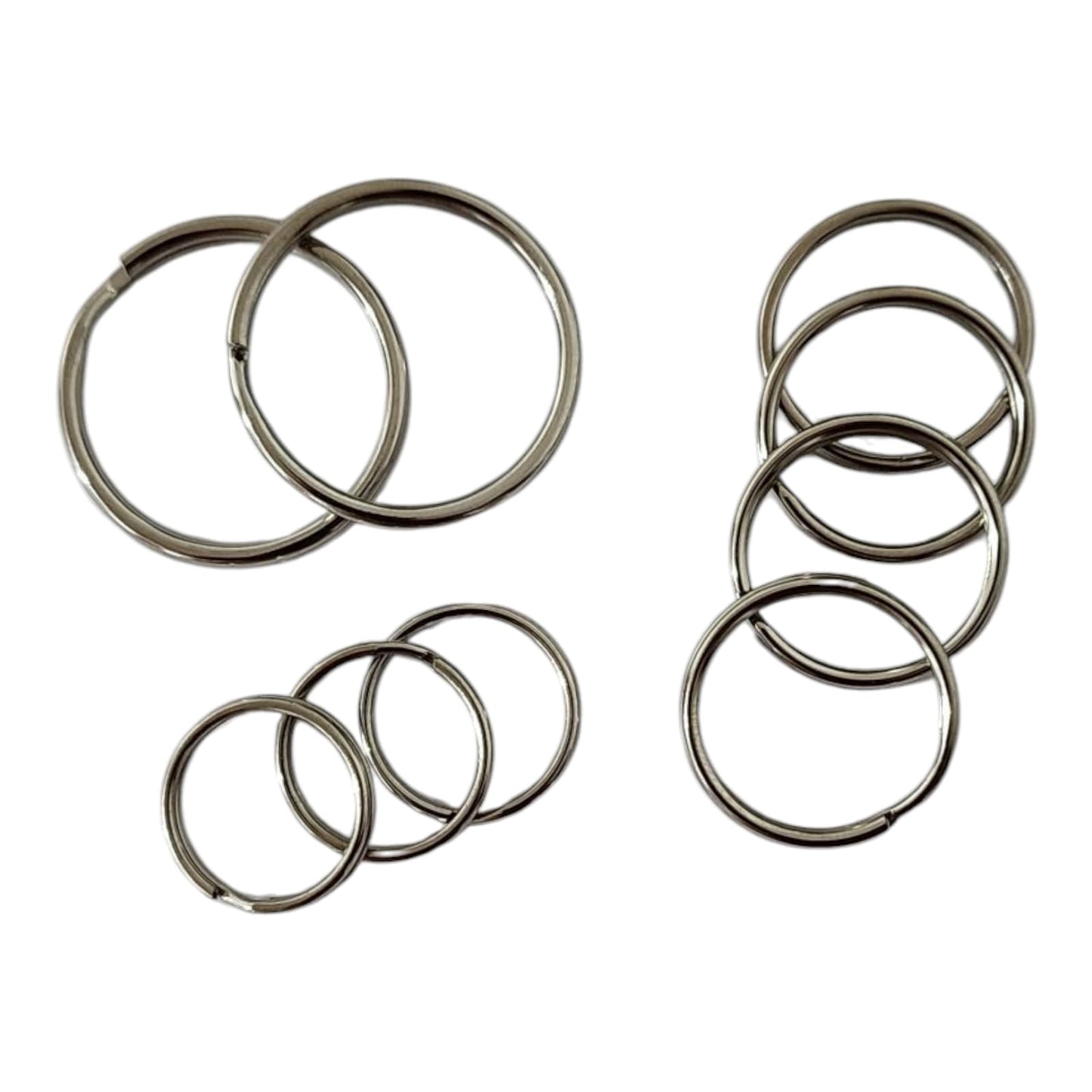Assorted Keyrings Split Ring NP, Starpack Hardware 72729