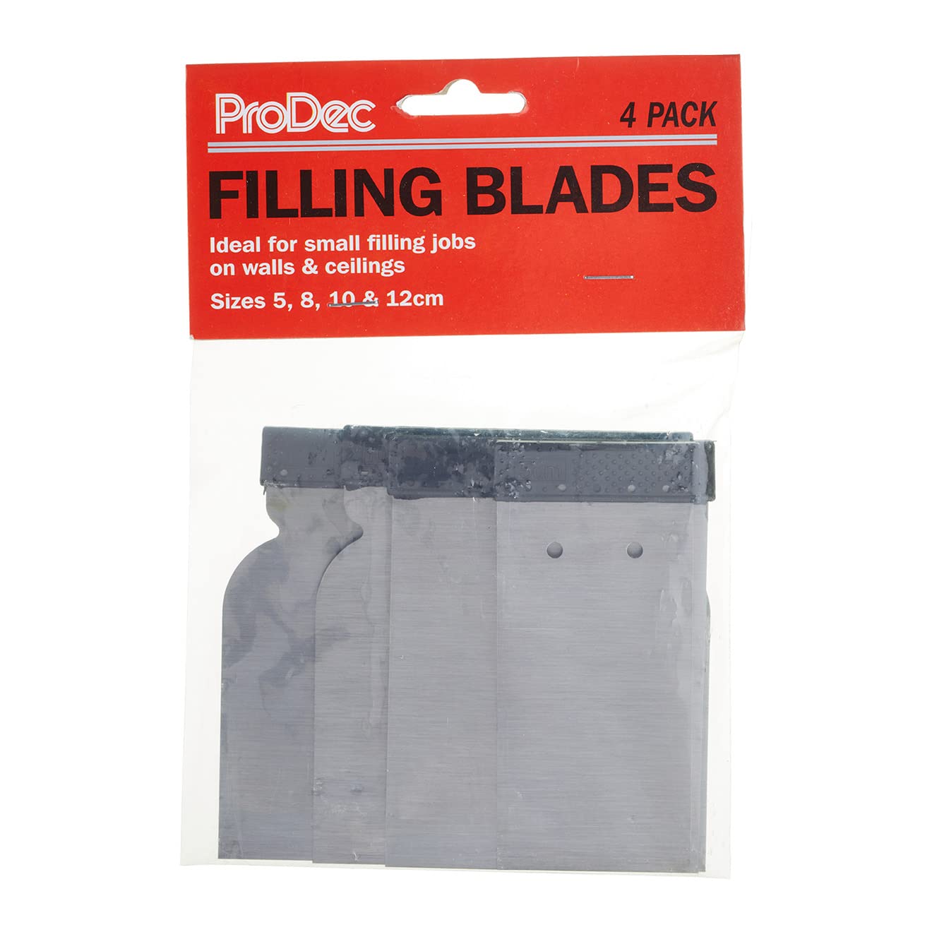 ProDec 4 Pack Filling Blades for Applying and Smoothing Fillers