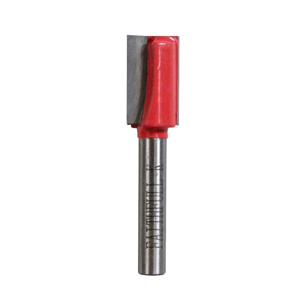 Faithfull FAIRB26 Oberfräsen-Bit, TC, zweischneidig, 1/4 Zoll, 12 mm, Rot/Silber