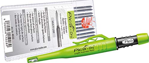 Pica 3030 + 4030 Longlife Automatic Pen + Refill Set 2B, Black, Dry + Ersatzminen (Graphit)