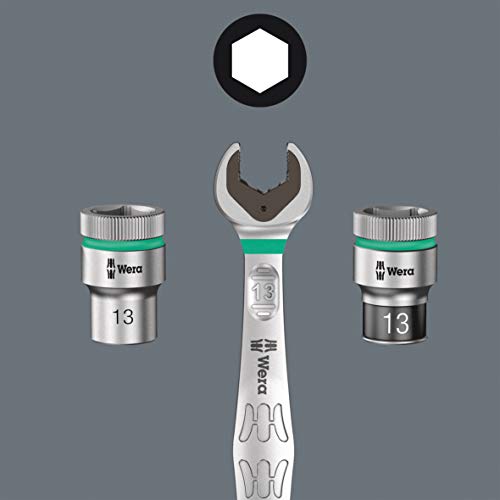Wera 8100 SA 6 Zyklop Speed 1/4" Multi-function Ratchet & Socket Set, Metric, 28pc, 05004016001