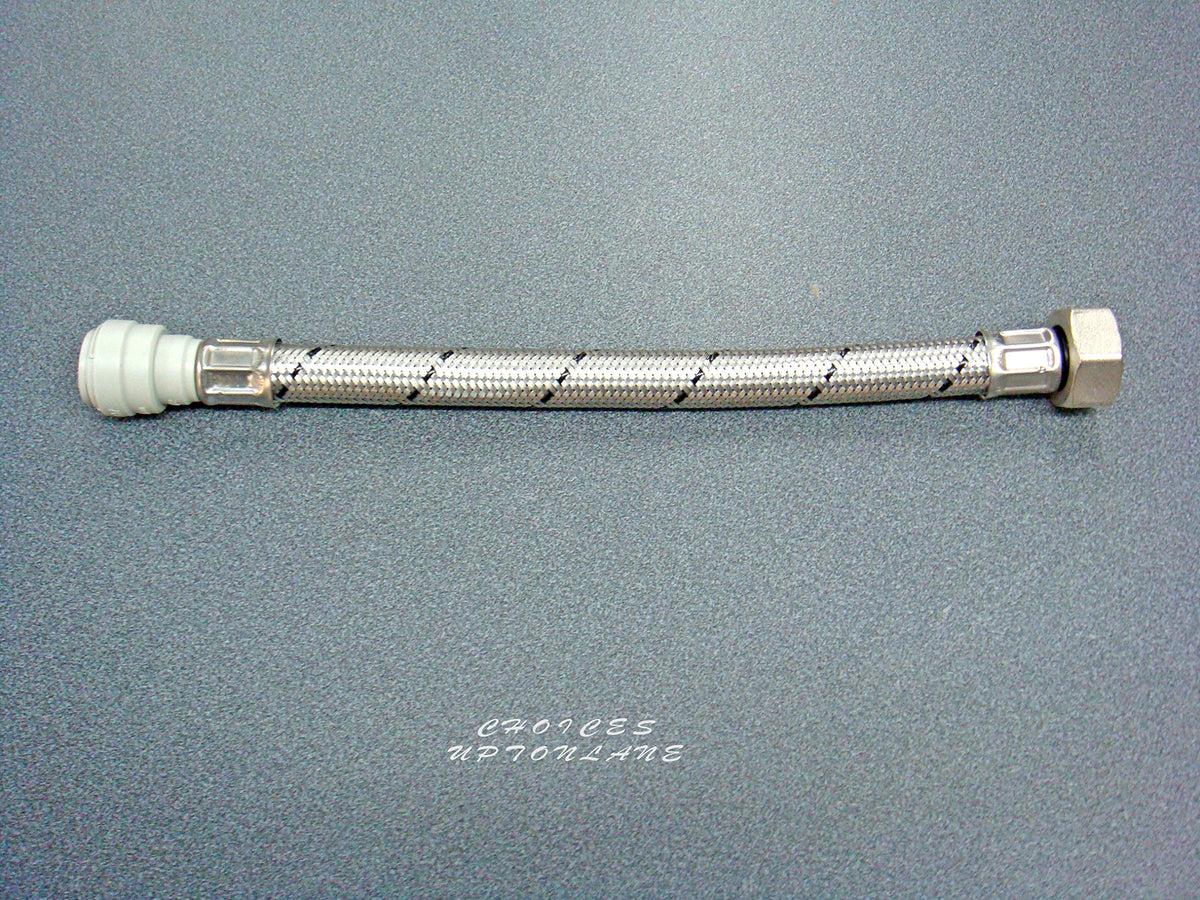 Flexible TAP Connector 15MM Push FIT X 3/4" BSP X 500MM Length