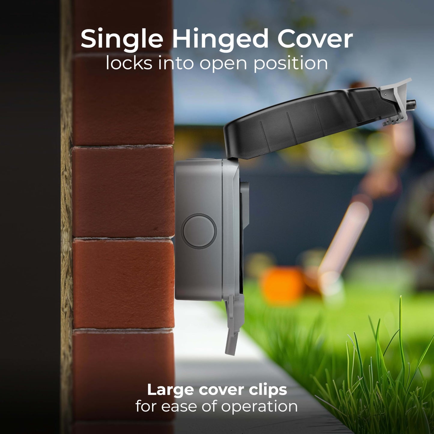 BG Smart! Weatherproof Outdoor Switched Double Socket Polycarbonate (PC)