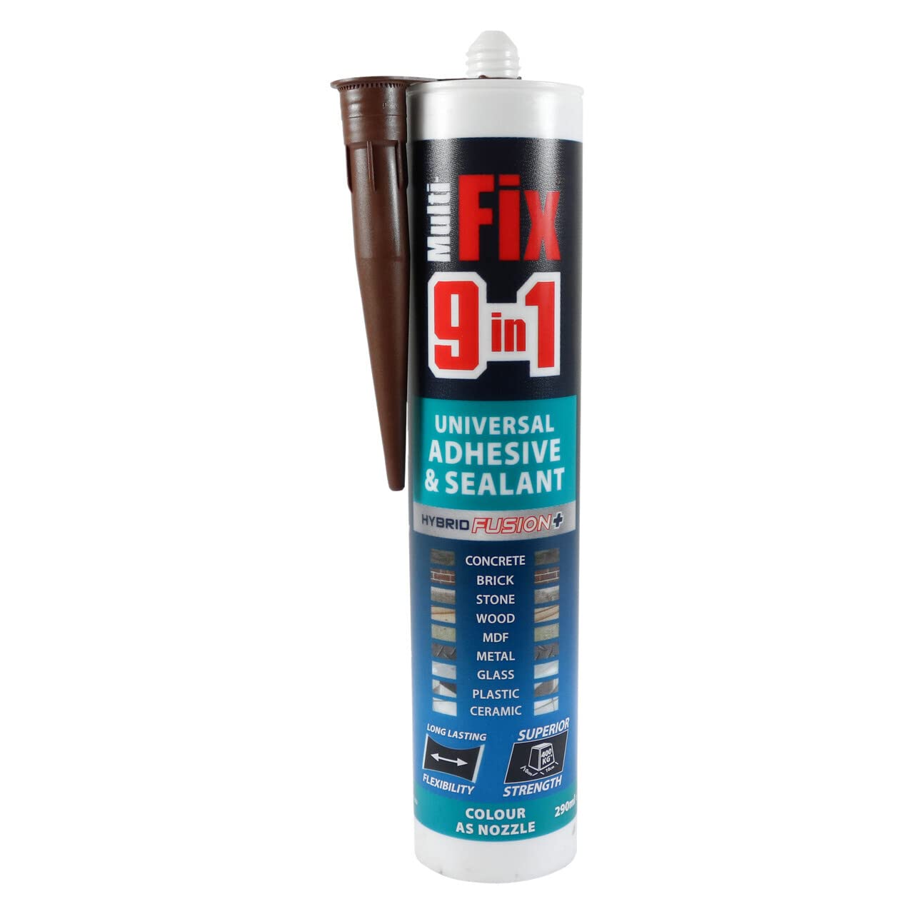 Multi-Fix 9 in 1 Universal Adhesive & Sealant - Brown 290ml