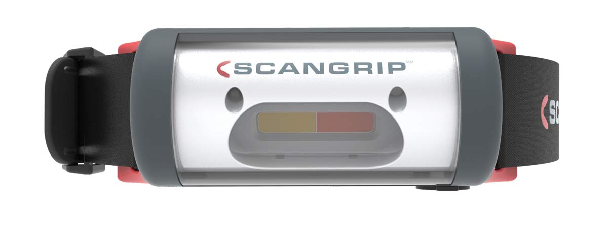 Scangrip Lámpara Frontal Night View, Aluminium or Polymer, Black/red
