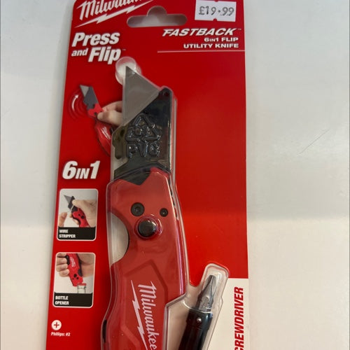 Milwaukee fastback knife 6 in 1