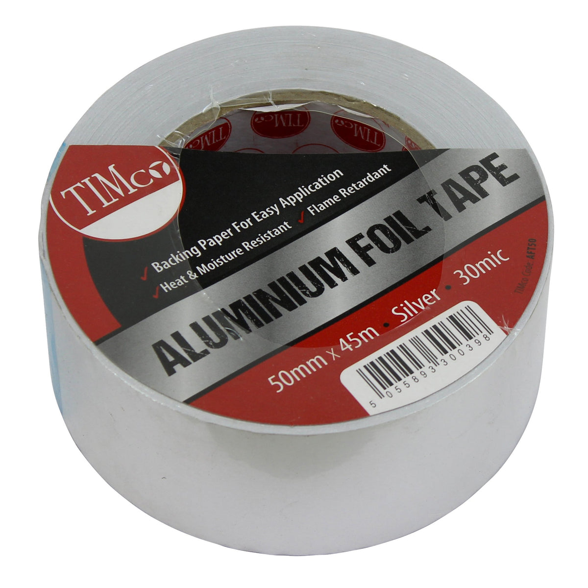 TIMCO AFT50 Aluminium Foil Tape 50mm x 45m - Silver