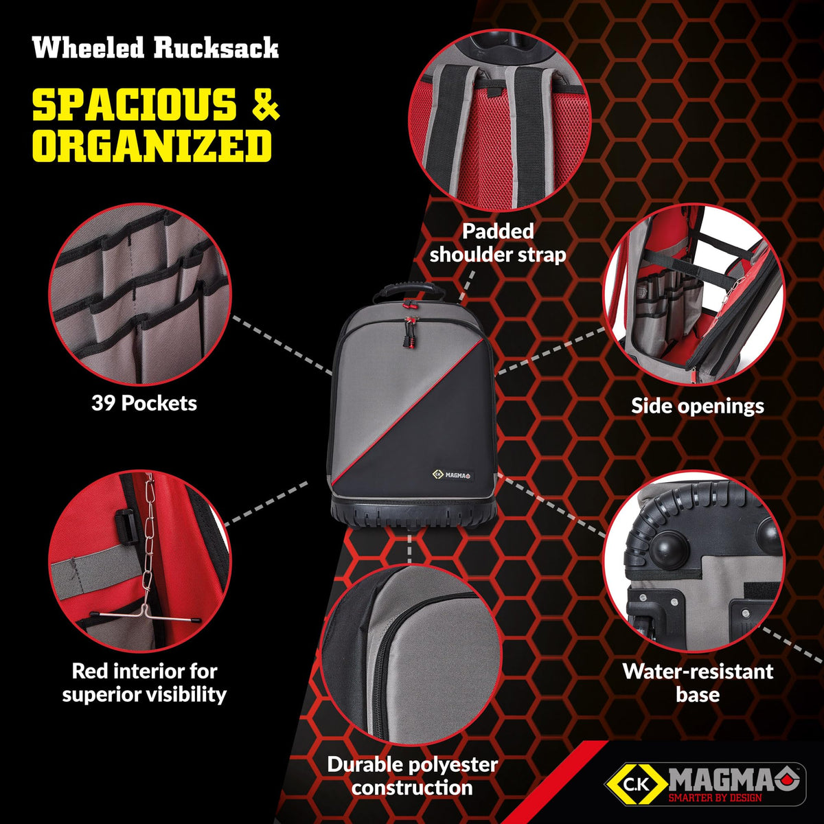 C.K Tool Bags with Wheels