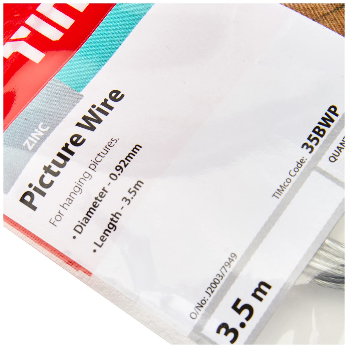 TIMCO Picture Wire Silver - 0.92mmDia x 3.6M