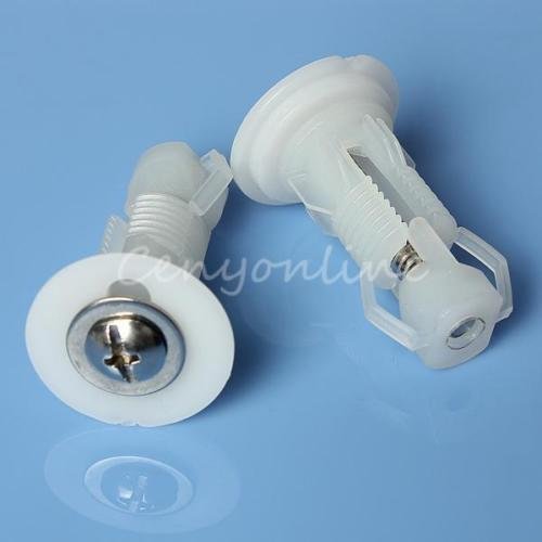 Generic 2x Toilet Seat Expanding Nylon Well Nuts Top Fixing Wellnuts Easy Installation <1&2632*1>