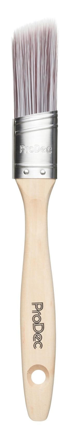 ProDec 1 inch Premier Angle Oval Trade Professional Synthetic Paint Brush for a Smooth Finish Painting with Emulsion, Gloss and Satin Paints on Walls, Ceilings, Wood and Metal, 1" 25mm