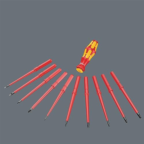 WERA Kraftform Kompakt VDE 7 Universal 1 Interchangeable Screwdriver Set, PZ/SL, 7pc, 05003472001