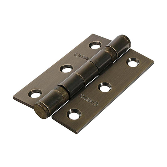 TIMCO Twin Ball Bearing Hinges Steel Antique Brass - 76 x 51