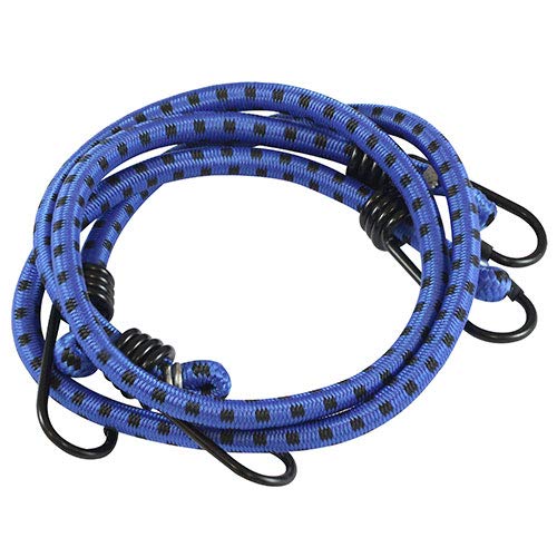 TIMco Bungee Cords with Laminated Hook - Dia.8mm x 100cm, Blue (100BUN)