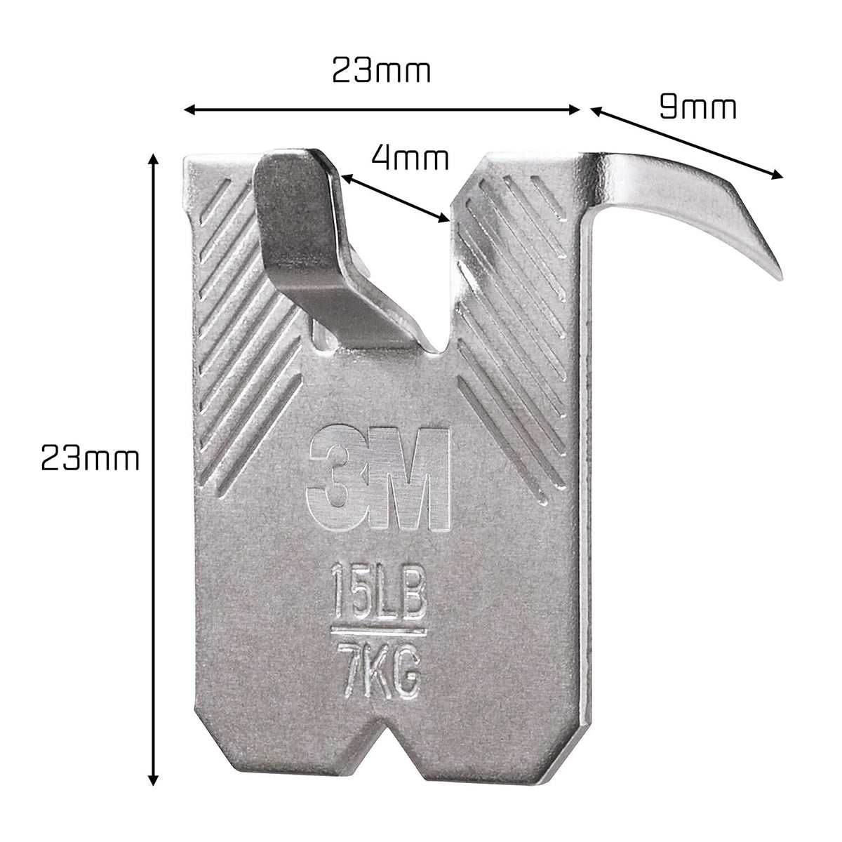 3M CLAW Picture Hooks for Hanging Paintings on Plaster Walls, 2 Hooks - Maximum Weight Tested up to 7 kg - Ideal for Attaching Heavy Objects, Mirrors, Home Decor, No Tools