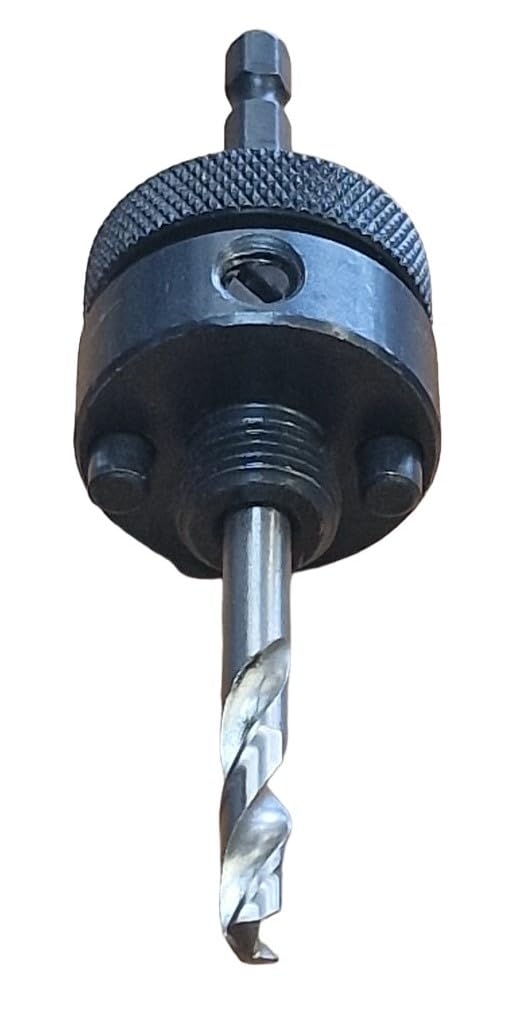 A2 Hole Saws Arbor - 32-210mm With ¼” Hex Drive, Hole Saw Drill Bit, Screw Thread Hex Shank Arbor, High-Speed Steel Pilot Drill - Quick Release Mandrel, 70mm, 76mm, 90mm etc