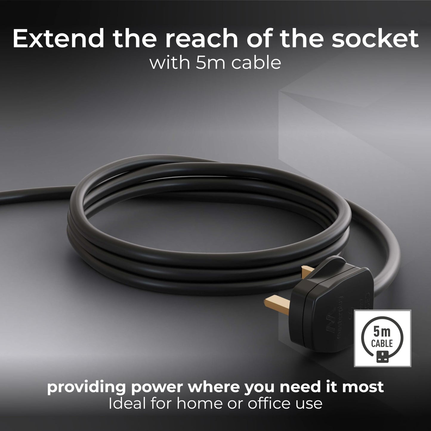 Masterplug Socket Extension Lead