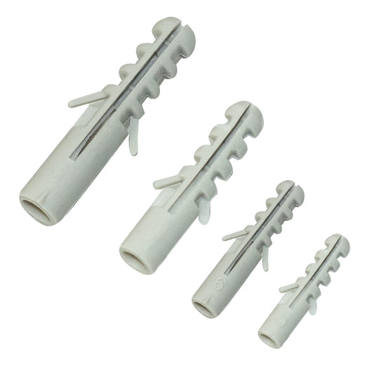 Amtech S5036 500 Piece Assorted Wall Plug kit, Grey