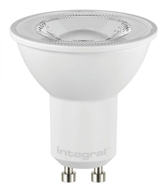 Integral ILGU10DE118 5.7w GU10 LED spot Bulb, 4000k, dimmable, 36° Beam, 660lm =75w