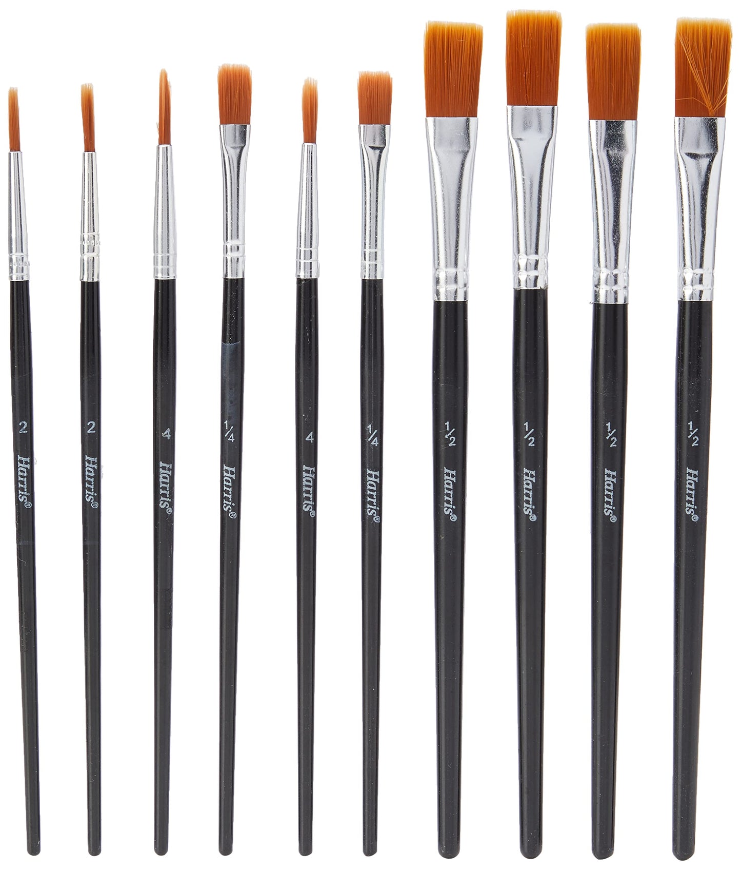 SGOOD 10PACK Flat Artist Brushes