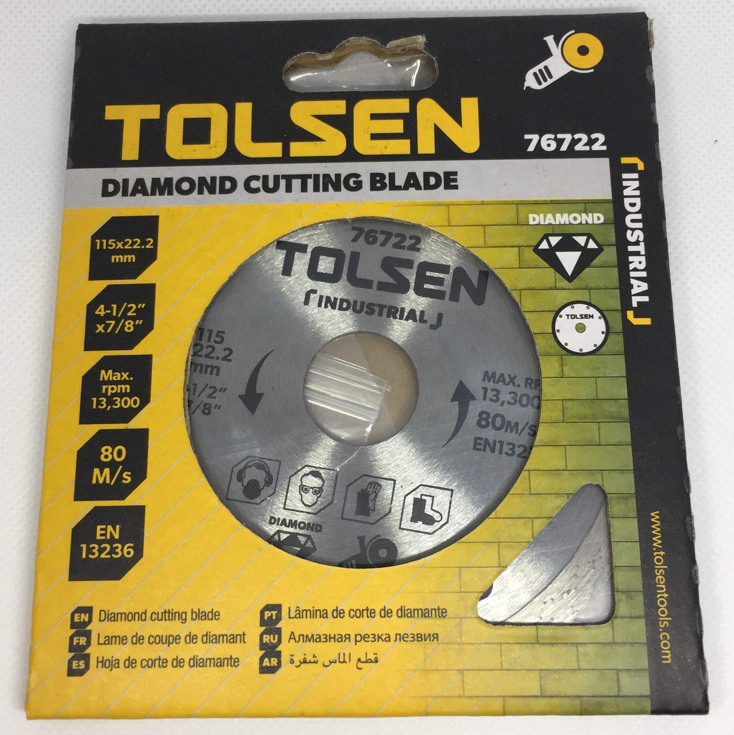 Diamond Cutting Disc Blade Tile Porcelian Granite Marble Glass 4.5" 115mm x 22.2mm