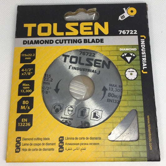 Diamond Cutting Disc Blade Tile Porcelian Granite Marble Glass 4.5" 115mm x 22.2mm