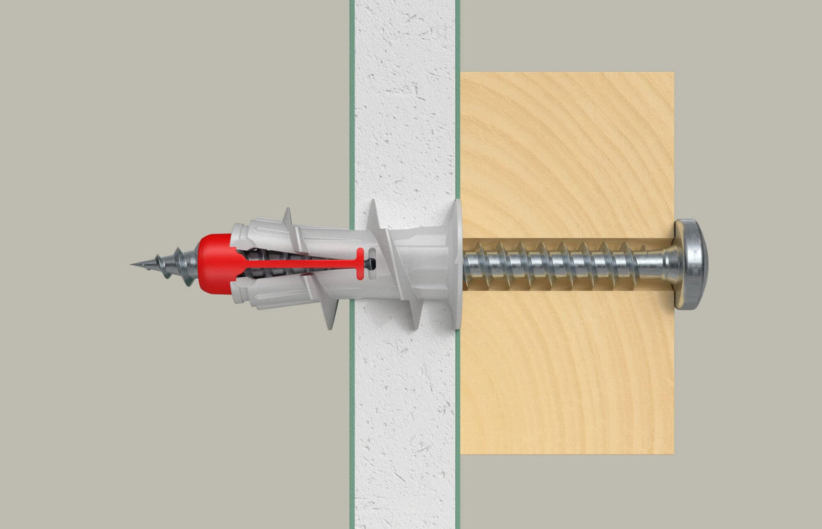 fischer DuoBlade S K – 6K Blister Self-Drilling Screws, 1/4 in x 1 #8-32, 6000 Pieces, 25 Items