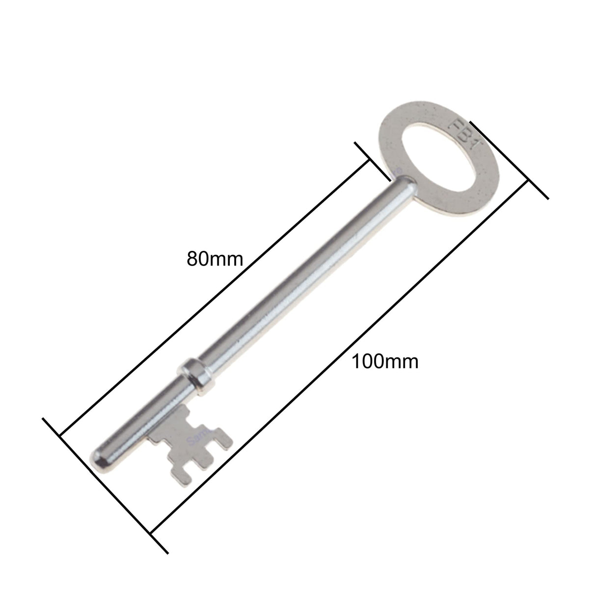 FB1 Key Genuine Original Fire Brigade Mortice Lock Keys, Pack of 5 (5)