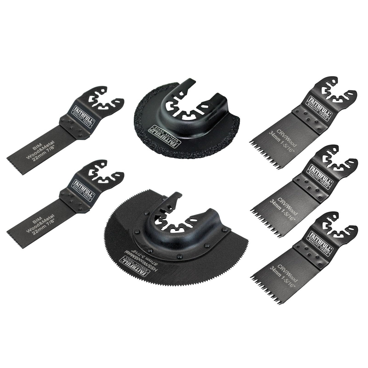 Faithfull FAIMFKIT7 Multi-Function Blade (Set of 7)