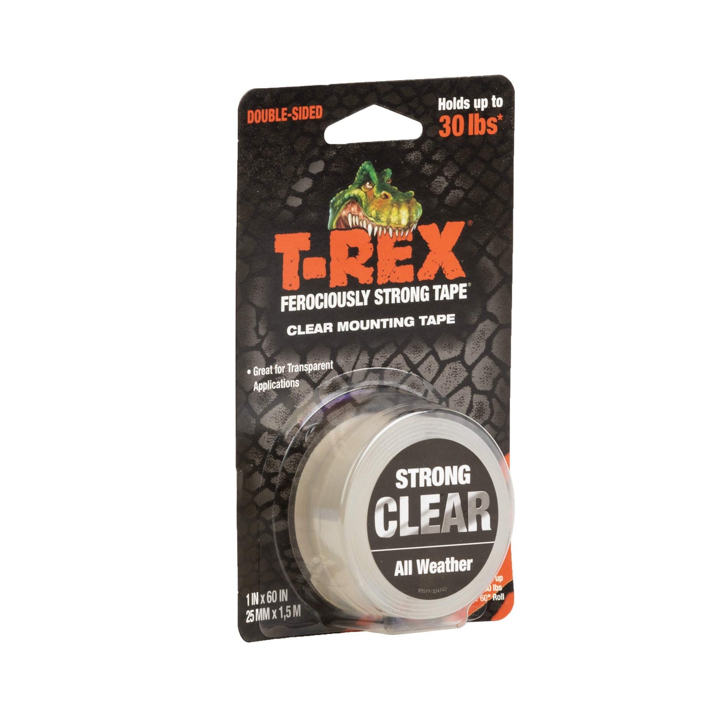 T-Rex Tape Ferociously Strong Waterproof Graphite Grey Tape, 25mm x 9.14m, A High Strength Duct or Gaffer Cloth Adhesive Repair Tape, from The Makers of The Original Duck Tape