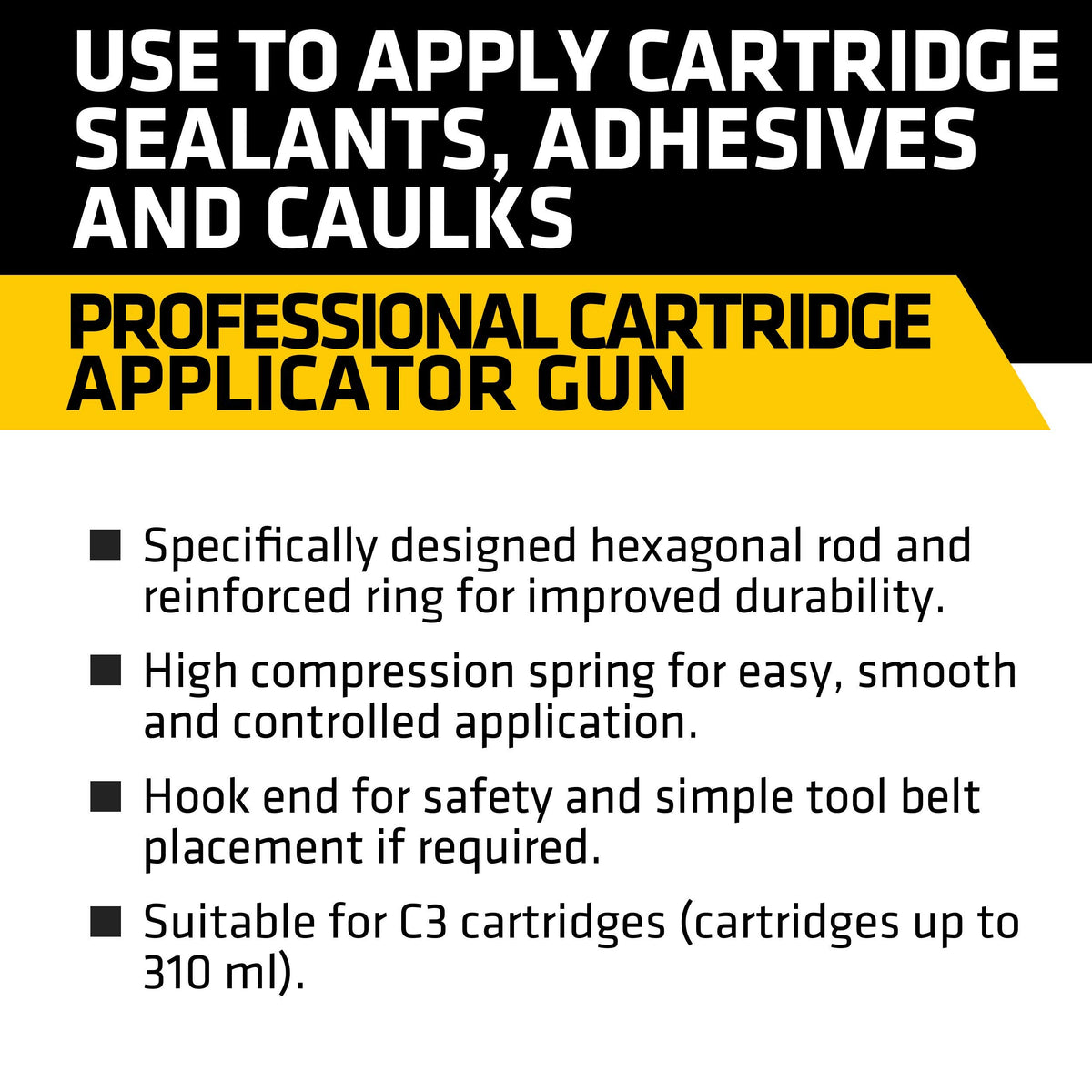 Everbuild Professional Caulk, Sealant, Adhesive Application Gun
