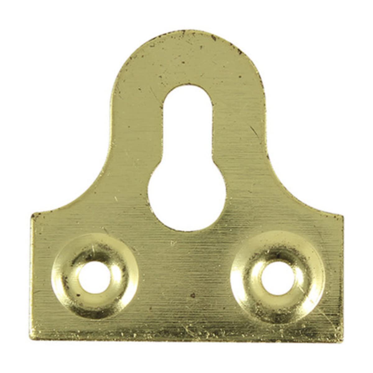 TIMCO Slotted Mirror Plate 32mm - Pack of 4 - Gold