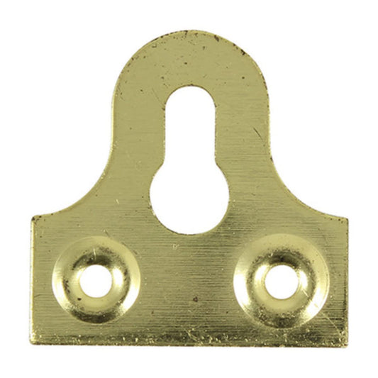 TIMCO Slotted Mirror Plate 32mm - Pack of 4 - Gold